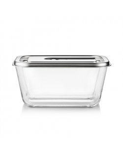 Caso Glass Vacuum Container with Plastic Lid | VacuBoxx Inox XL | Transparent