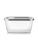 Caso Glass Vacuum Container with Plastic Lid | VacuBoxx Inox XL | Transparent