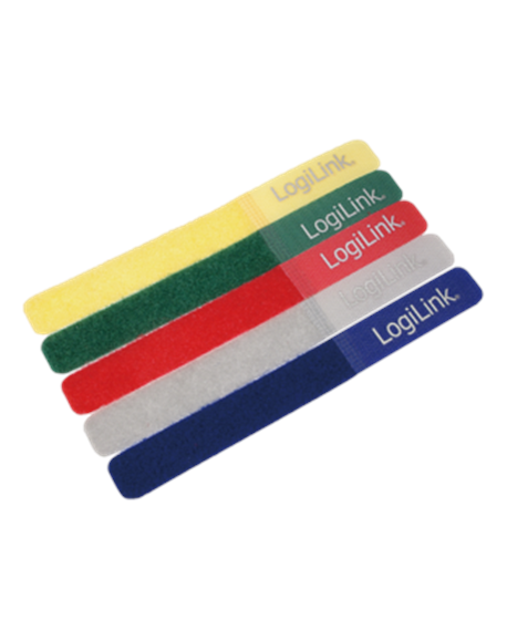 Cable Strap, 180*20mm, 5pcs, 5 colors Logilink