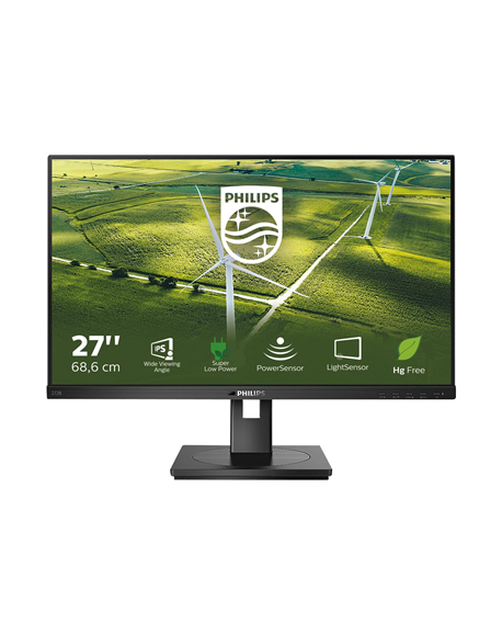 Philips | 272B1G/00 | 27 " | IPS | 16:9 | 75 Hz | 4 ms | 1920 x 1080 pixels | 250 cd/m² | HDMI ports quantity 1 | Black