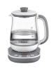 Tefal BJ551B10 Tastea Kettle, Glass, Grey/White