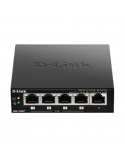 D-Link Switch DGS-1005P Unmanaged, Desktop, 1 Gbps (RJ-45) ports quantity 5, PoE ports quantity 4, Power supply type External