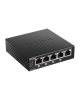 D-Link Switch DGS-1005P Unmanaged, Desktop, 1 Gbps (RJ-45) ports quantity 5, PoE ports quantity 4, Power supply type External