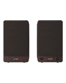 Sharp CP-SS30 Bookshelf Speakers, Brown | Sharp | Speakers | CP-SS30(BR) Bookshelf | 60 W | Bluetooth | Brown | Wireless connect