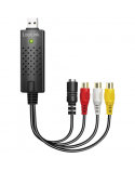 Logilink | USB 2.0 A/V grabber, USB-A/M to 3x RCA + Mini-DIN 5/F, Windows 11 | VG0030A
