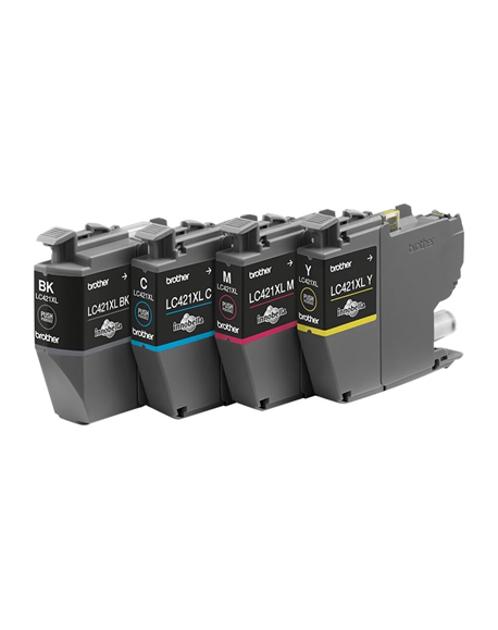 Brother LC421XLVAL Ink Cartridge Multipack | Brother Brother LC | LC421XLVAL | Brother LC421XL - 4-pack - XL - black, yellow, cy