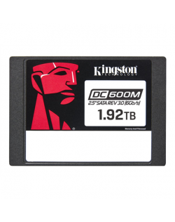 Kingston DC600M | 1920 GB | SSD form factor 2.5" | SSD interface SATA Rev. 3.0 | Read speed 560 MB/s | Write speed 530 MB/s