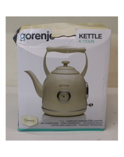 SALE OUT. Gorenje K17CLIN Kettle, Electric, Capacity 1.7 L, Power 2000 W, Plastic/metal, Ivory | Kettle | K17CLIN | Electric | 2