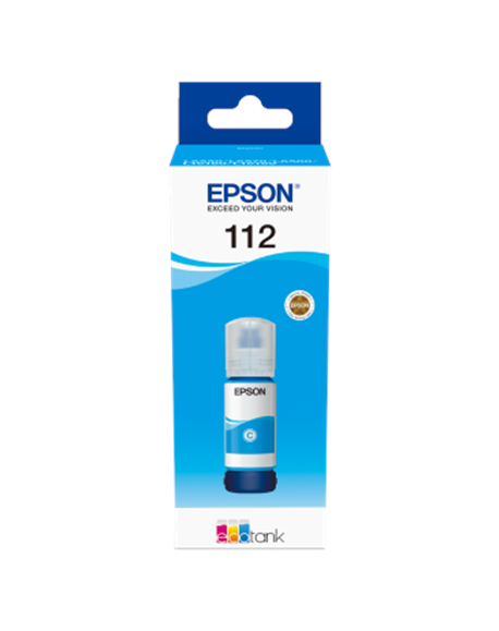 Epson 112 EcoTank Pigment C13T06C24A Ink Bottle, Cyan