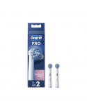 Oral-B | Replaceable toothbrush heads | EB60X-2 Sensitive Clean Pro | Heads | For adults | Number of brush heads included 2 | White