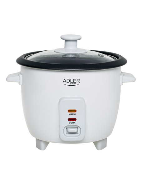 Adler Rice Cooker | AD 6418 | 300 W | 0.6 L | Number of programs 2 | White