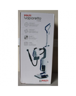 SALE OUT. Polti PTEU0299 VAPORETTO 3 CLEAN_BLUE Vacuum steam mop with portable steam cleaner, White/Blue,DAMAGED PACKAGING, SCRA