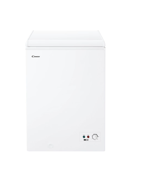 Candy | Freezer | CCHH 100E | Energy efficiency class E | Chest | Free standing | Height 84.5 cm | Total net capacity 97 L | Whi