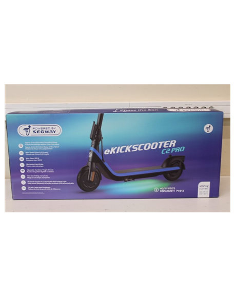SALE OUT. Ninebot by Segway eKickScooter C2 Pro E, Black/Blue, UNPACKED, USED, SCRATCHES