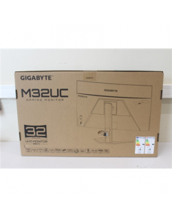 SALE OUT. | Gigabyte | Gaming Monitor | M32UC-EK | 32 " | VA | UHD | 16:9 | 144 Hz | 1 ms | 3840 x 2160 | 350 cd/m² | HDMI ports