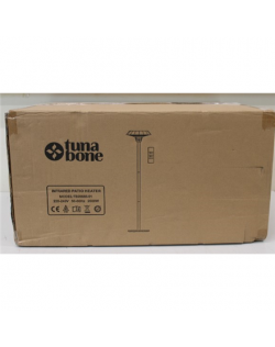 SALE OUT. TunaBone Electric Standing Infrared Patio Heater, Black, DAMAGED PACKAGING, SCRATCHES | Electric Standing Infrared Pat