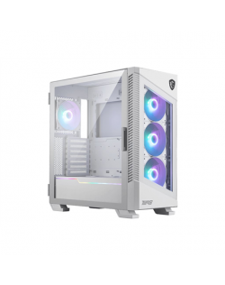 MSI MPG VELOX 100R White PC Case, Mid-Tower, USB 3.2, Audio-out, Mic-in | MSI