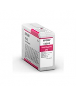 Epson T85030N Singlepack ink, Vivid Magenta | Epson Epson | T8503 | Epson T8503 - vivid magenta - original - ink cartridge | Ink