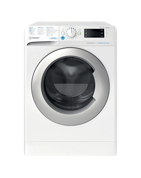 INDESIT | Washing Machine with Dryer | BDE 86436 WSV EE | Energy efficiency class A/D | Front loading | Washing capacity 8 kg | 