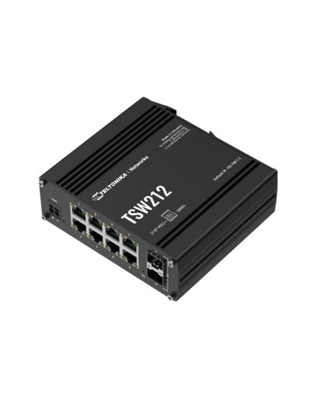 Teltonika Switch, 8 ports | TSW212 | L2 managed | Wall-mountable | SFP ports quantity 2