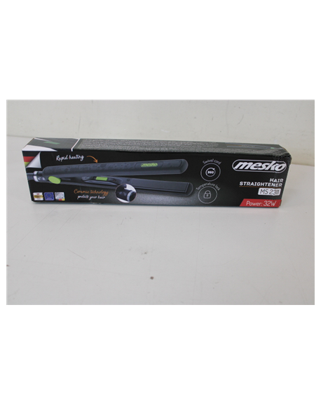 SALE OUT. Mesko MS 2311 Hair straightener, 35W, Rapid heating, On/off switch, Swivel cord, Black, DAMAGED PACKAGING | Warranty 2
