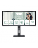 CU34P3CV | 34 " | VA | 21:9 | 100 Hz | 4 ms | 3440 x 1440 pixels | HDMI ports quantity 1