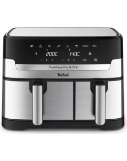 TEFAL Fryer | EY905D10 | Capacity 5.2+3.1 L | Hot air technology | Stainless Steel/Black