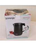 SALE OUT. Gorenje K15DWBK Kettle, Electric, Capacity 1.5 L, Power 2200 W, Stainless Steel, Black, DAMAGED PACKAGING, SCRATCHES | Kettle | K15DWBK | Electric | 2200 W | 1.5 L | Stainless steel | 360° rotational base | Black | DAMAGED PACKAGING, SCRATCHES