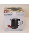 SALE OUT. Gorenje K15DWBK Kettle, Electric, Capacity 1.5 L, Power 2200 W, Stainless Steel, Black, DAMAGED PACKAGING, SCRATCHES | Kettle | K15DWBK | Electric | 2200 W | 1.5 L | Stainless steel | 360° rotational base | Black | DAMAGED PACKAGING, SCRATCHES