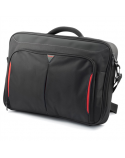 Targus Clamshell Laptop Bag CN418EU Black/Red, Shoulder strap, Briefcase