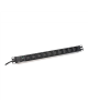 Aluminum outlet strip, IEC C14 plug | DN-95404 | Sockets quantity 10