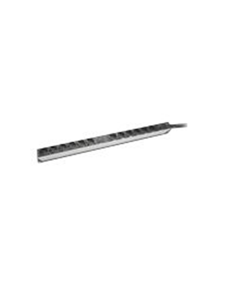 Aluminum Outlet Strip with overload protection | DN-95405 | Sockets quantity 12