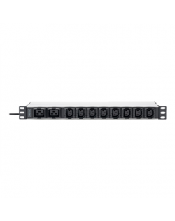 Socket Strip with Aluminum Profile, 10-way, IEC C20 plug | DN-95427 | Sockets quantity 7