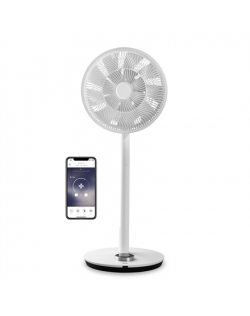 Duux Smart Fan Whisper Flex Stand Fan, Timer, Number of speeds 26, 3-27 W, Oscillation, Diameter 34 cm, White