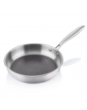 ETA Pan | ETA292990000 HONEYCOMB | Universal | Diameter 28 cm | Electric, induction, gas, glass ceramics | Suitable for induction hob | Fixed handle | Stainless Steel