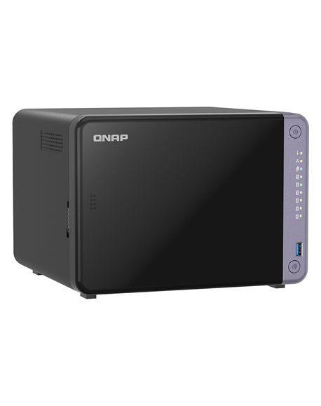 QNAP Cost-effective 6-bay 10GbE NAS | TS-632X-4G | Alpine | AL524 | Processor frequency 2 GHz | 4 GB | DDR4 SODIMM | 120W adapte