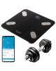 Adler Smart Bathroom Scale | AD 8186b | Maximum weight (capacity) 180 kg | Accuracy 100 g | Body Mass Index (BMI) measuring | Bl