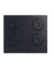 Candy Hob | CVW6BB | Gas on glass | Number of burners/cooking zones 4 | Knobs | Black