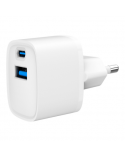 Fast Charger | TA-UC-PDQC20-W-01 | USB A+C