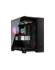 Corsair 6500X Mid-Tower Dual Chamber PC Case, Black/Obsidian Aluminum