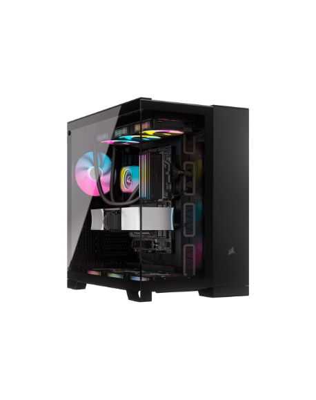 Corsair 6500X Mid-Tower Dual Chamber PC Case, Black/Obsidian Aluminum