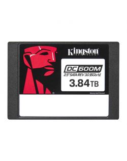 Kingston DC600M | 3840 GB | SSD form factor 2.5" | Solid-state drive interface SATA Rev. 3.0 | Read speed 560 MB/s | Write speed