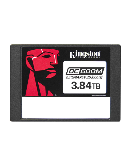 Kingston DC600M | 3840 GB | SSD form factor 2.5" | Solid-state drive interface SATA Rev. 3.0 | Read speed 560 MB/s | Write speed