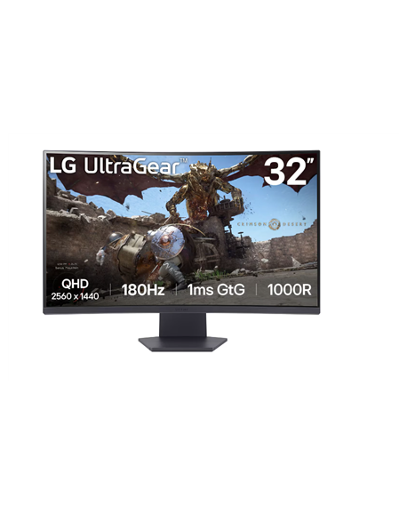 LG 32GS60QC-B | 32 " | VA | QHD | 16:9 | 180 Hz | 1 ms | 2560 x 1440 pixels | 300 cd/m² | HDMI ports quantity 2