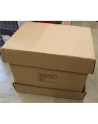 SALE OUT. DIGITUS 9U wall mounting cabinet, Unique 509x600x450 mm, color grey (RAL 7035) | Digitus Wall Mounting Cabinet | DN-19 09-U | DAMAGED PACKAGING, DENT ON TOP | Grey | IP protection class: IP20 Front door: Glass door, single opening Cabinet type: Wall mounting cabinet Equipment mounting depth min.-max.: 305-370 mm Load capacity: 100 kg Dimensions: 509 x 600 x 450 mm