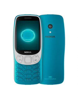 Nokia | 3210 4G (2024) | Scuba Blue | 2.4 " | 128 MB | 64 MB | Dual SIM | Bluetooth | 5.0 | USB version USB Type-C | Main camera