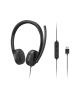 Lenovo Headset | USB-A Stereo Gen 2 | Built-in microphone | Wired | Black
