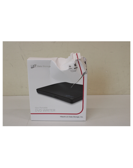 H.L Data Storage Ultra Slim Portable DVD-Writer | GP57EB40 | Interface USB 2.0 | DVD±R/RW | CD read speed 24 x | CD write speed 