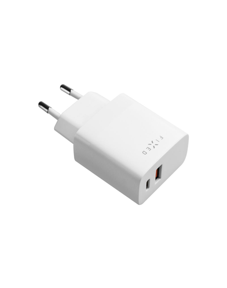 Fixed USB-C/USB Travel Charger 20W | FIXC20N-CU-WH