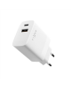 Fixed USB-C/USB Travel Charger 20W | FIXC20N-CU-WH